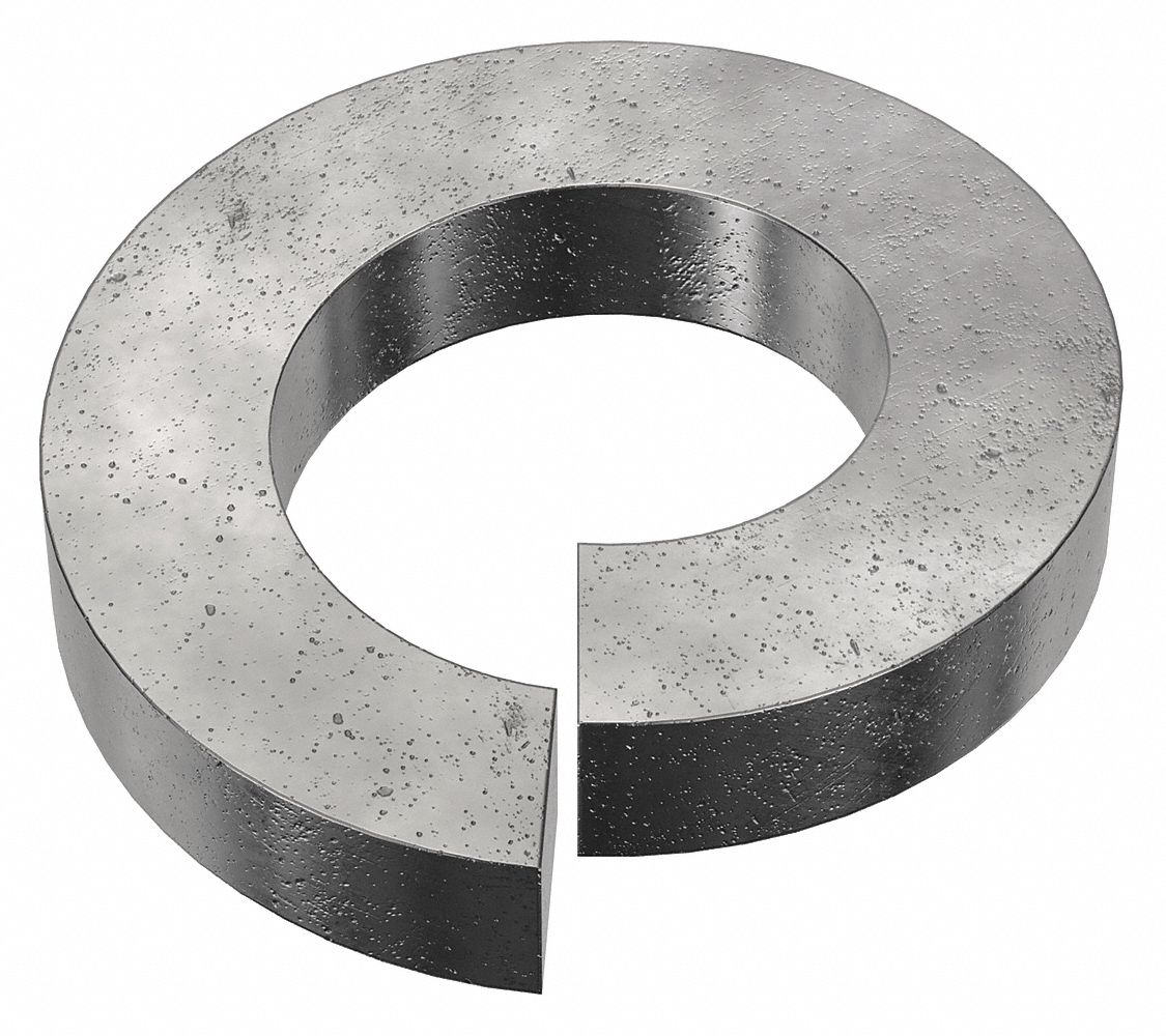 Heavy Split Lock Washer: Case Hardened, Black Oxide, Steel, 1/2 in Screw Sz, Case Hardened, 25 PK