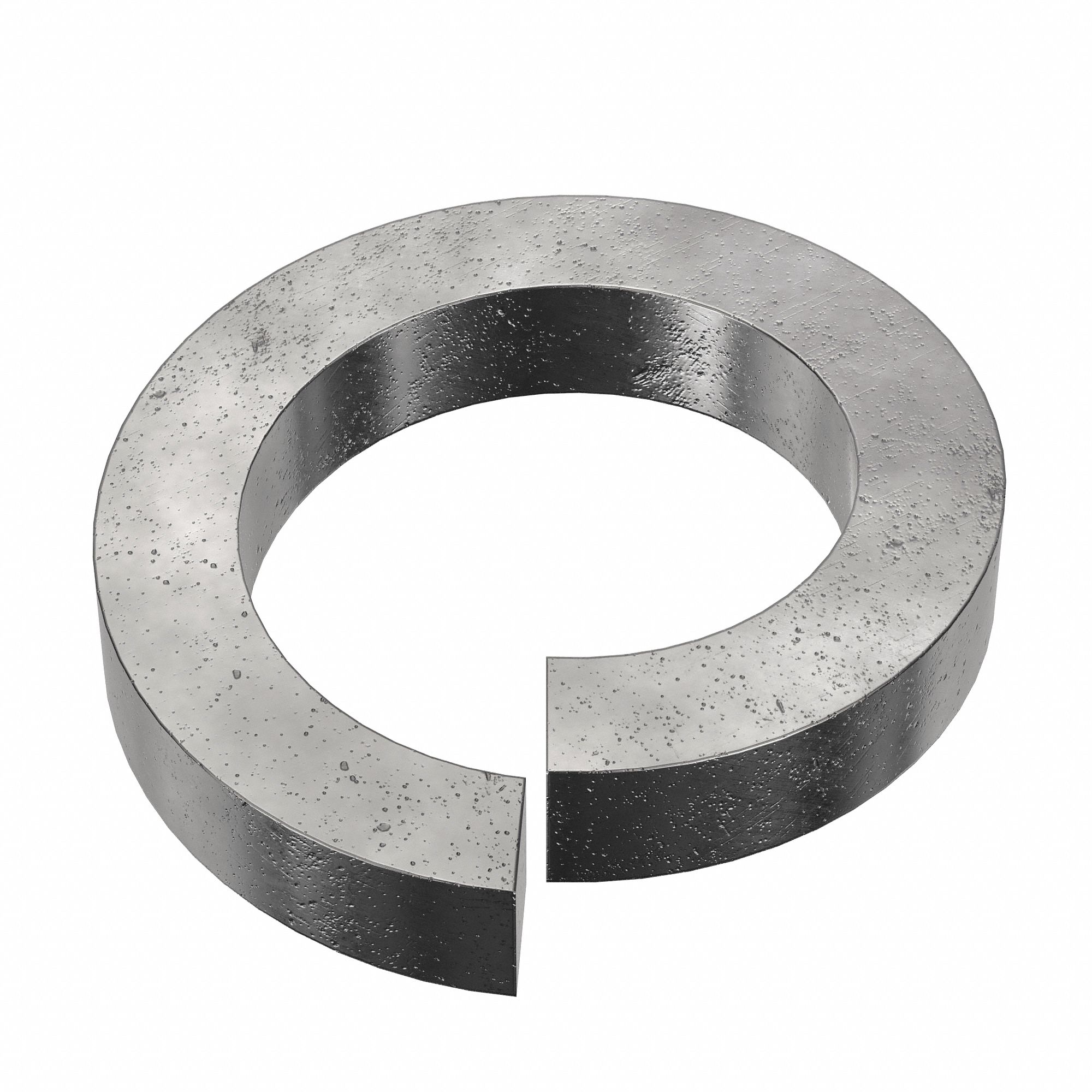 High Collar Split Lock Washer: Case Hardened, Black Oxide, Steel, 1 in Screw Sz, Case Hardened, 5 PK