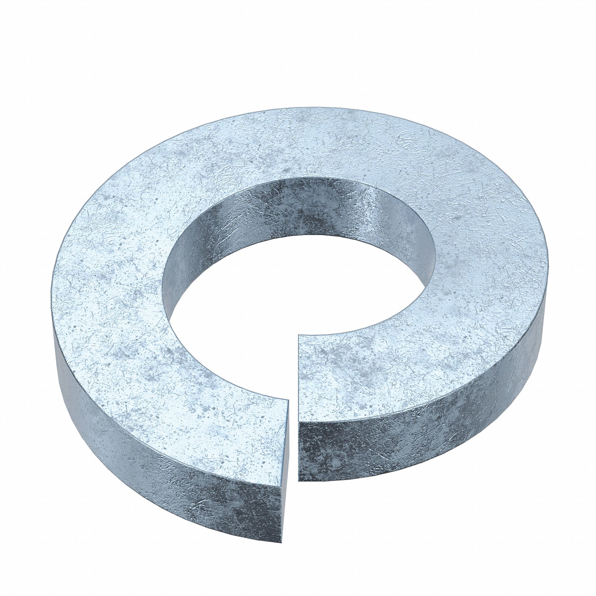 Heavy Split Lock Washer: Case Hardened, Zinc Plated, Steel, 3/8 in Screw Sz, Case Hardened, 50 PK