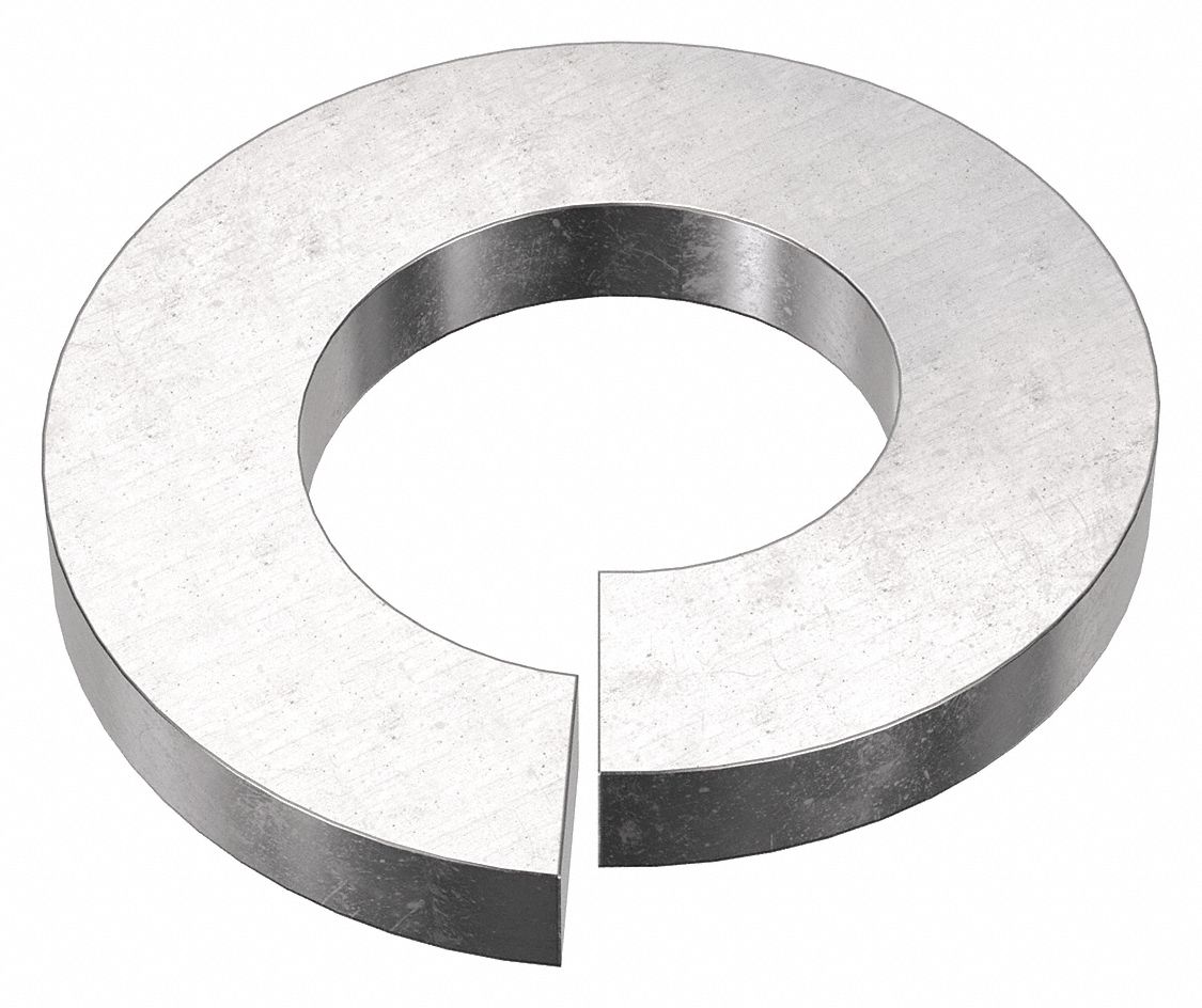 Split Lock Washer: 18-8, Stainless Steel, M3.5 Screw Sz, 3.9 mm Max. Inside Dia, 18-8, 50 PK