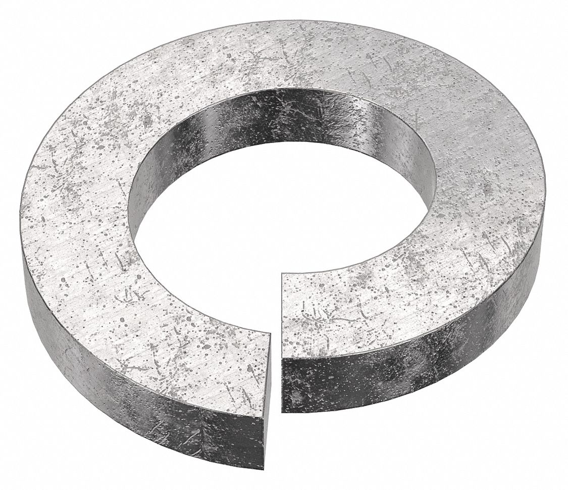 SPLIT LOCK WASHER, FOR SCREW SIZE 9/16 IN, SPLIT LOCK, STAINLESS STEEL, PLAIN, 18-8, 10 PK