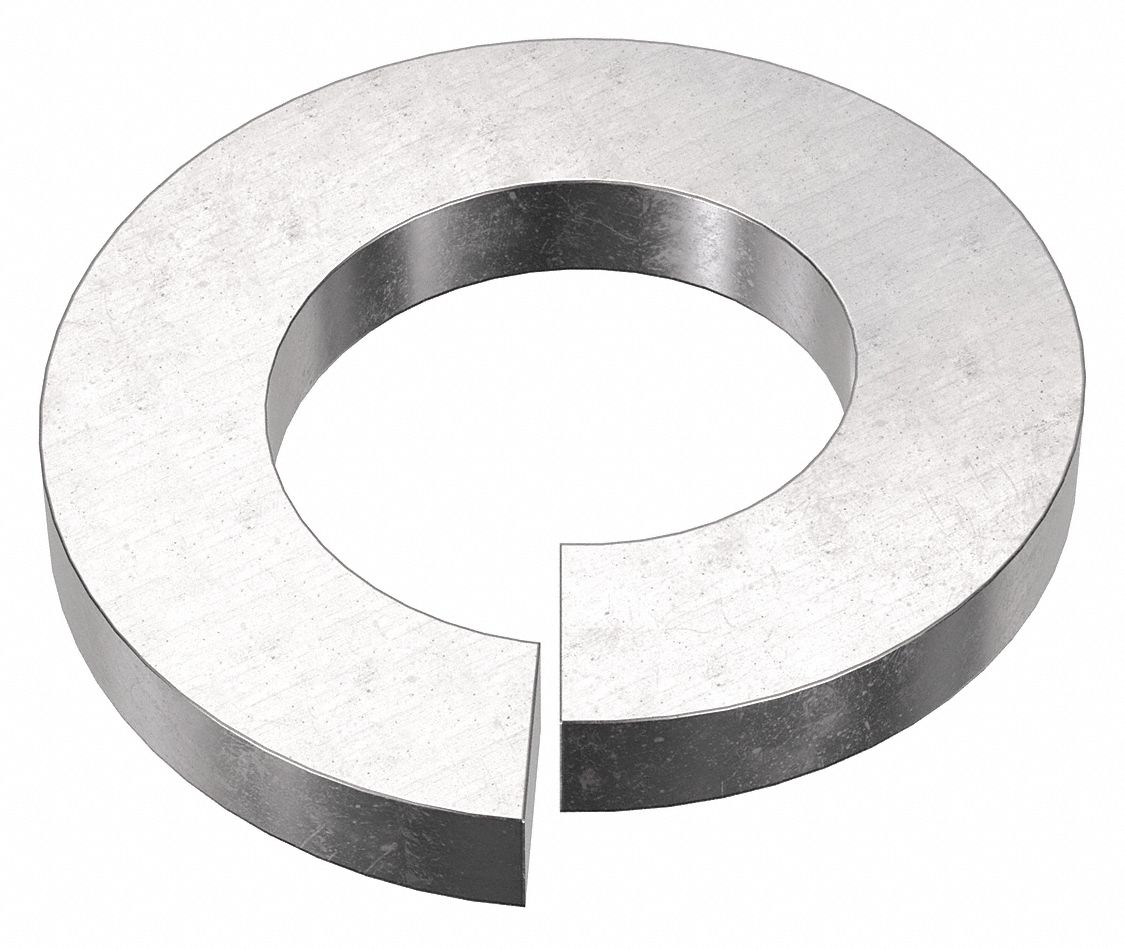 Split Lock Washer: 18-8, Stainless Steel, M10 Screw Sz, 10.7 mm Max. Inside Dia, 18-8, 50 PK