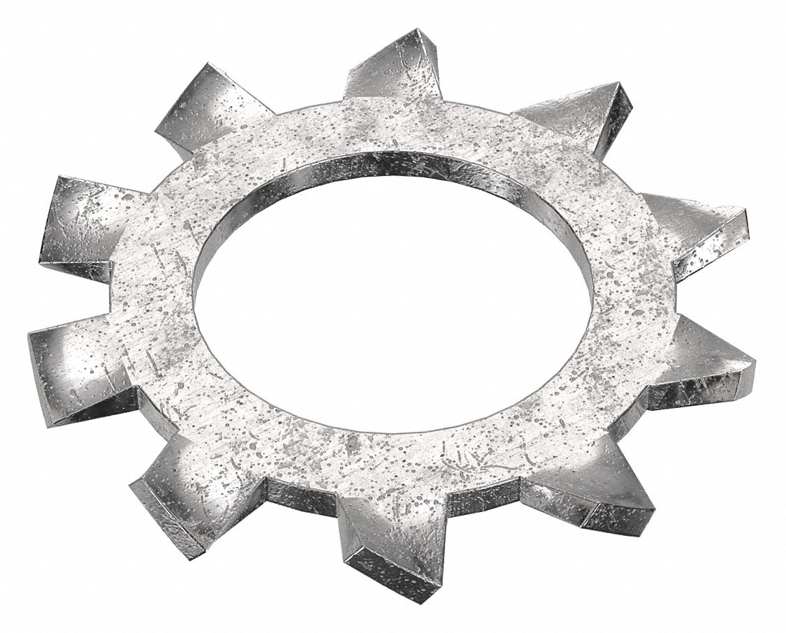 LOCK WASHER, FOR SCREW SIZE 5/16 IN, EXTERNAL TOOTH LOCK, STAINLESS STEEL, PLAIN, 410, 50 PK
