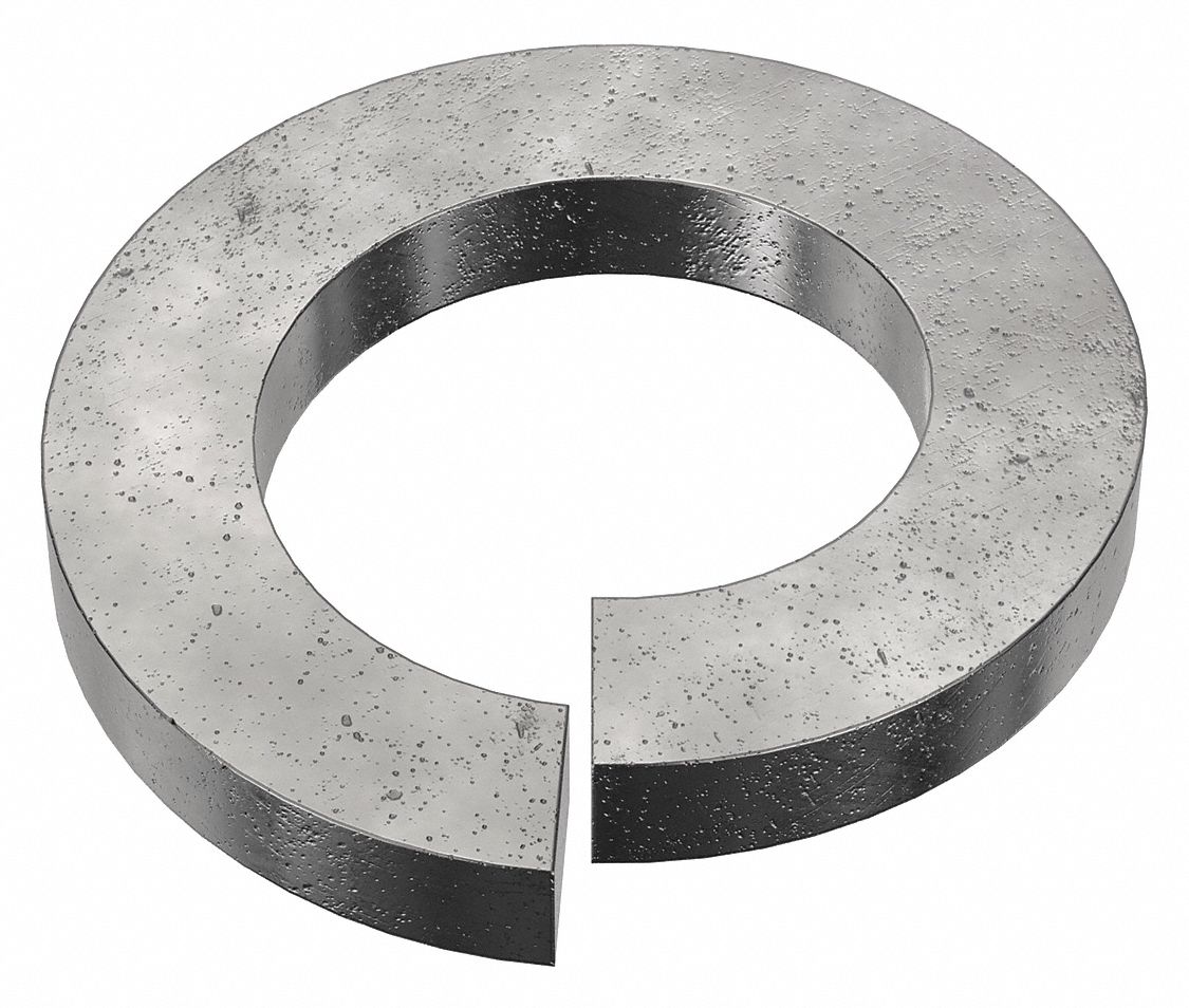 Split Lock Washer: Case Hardened, Black Oxide, Steel, M24 Screw Sz, 25.5 mm Max. Inside Dia, 10 PK