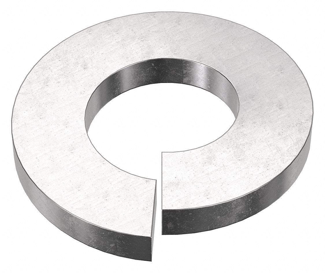 Split Lock Washer: 316, Stainless Steel, M2.5 Screw Sz, 2.9 mm Max. Inside Dia, 316, 50 PK