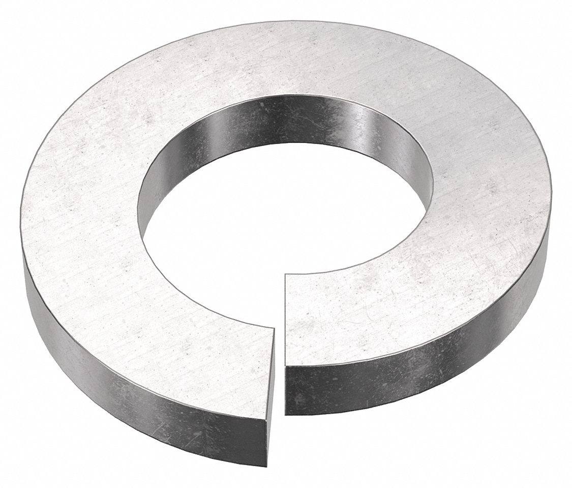 Split Lock Washer: 316, Stainless Steel, M5 Screw Sz, 5.4 mm Max. Inside Dia, 316, 50 PK
