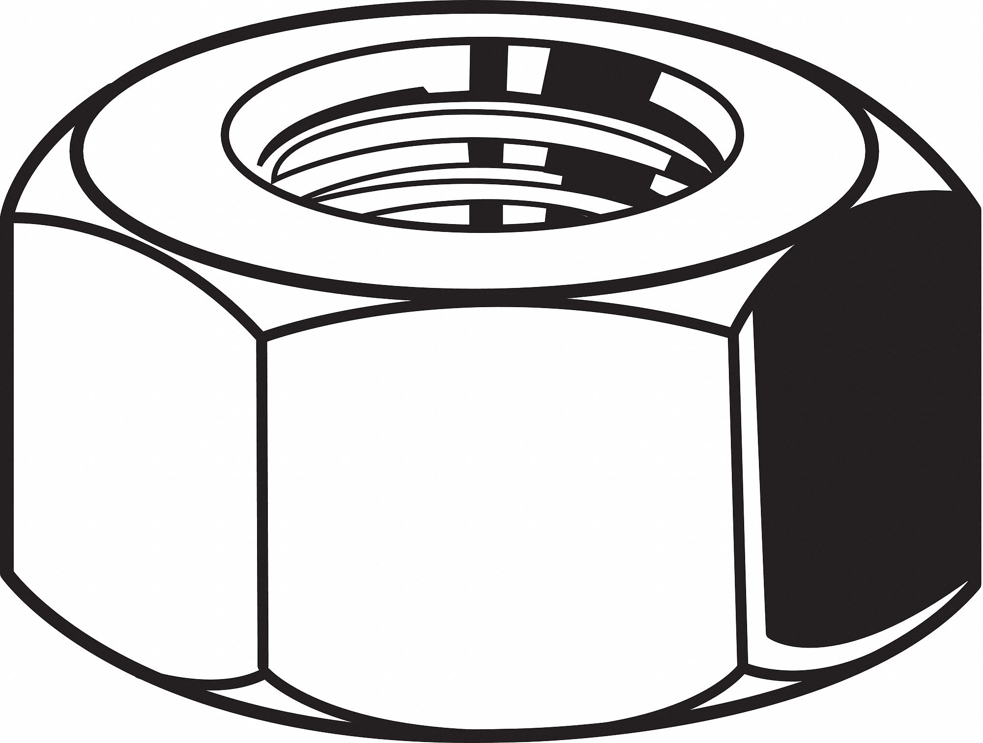 22UK90 - Hex Nut 1/2-13 Gr 2H Steel PK300