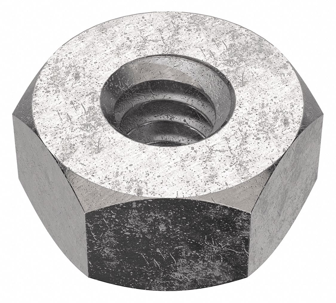 HEX NUT, M2-0.40 THREAD, 4MM HEX W, 1.6MM HEX H, 18-8 STAINLESS STEEL, PLAIN FINISH, 50 PK