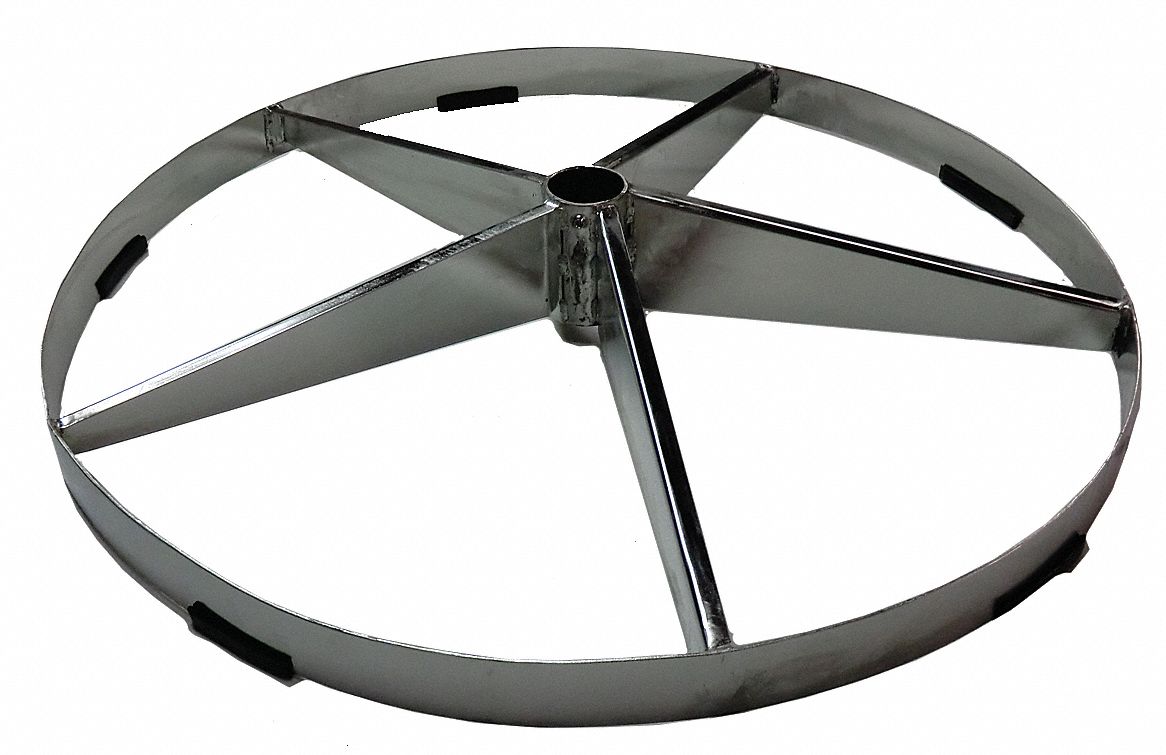 PEDESTAL BASE, 2LYW4 AND 22UK94/2LYW5/2LYW6, 30 IN BASE DIA, GREY, STAINLESS STEEL, 70828