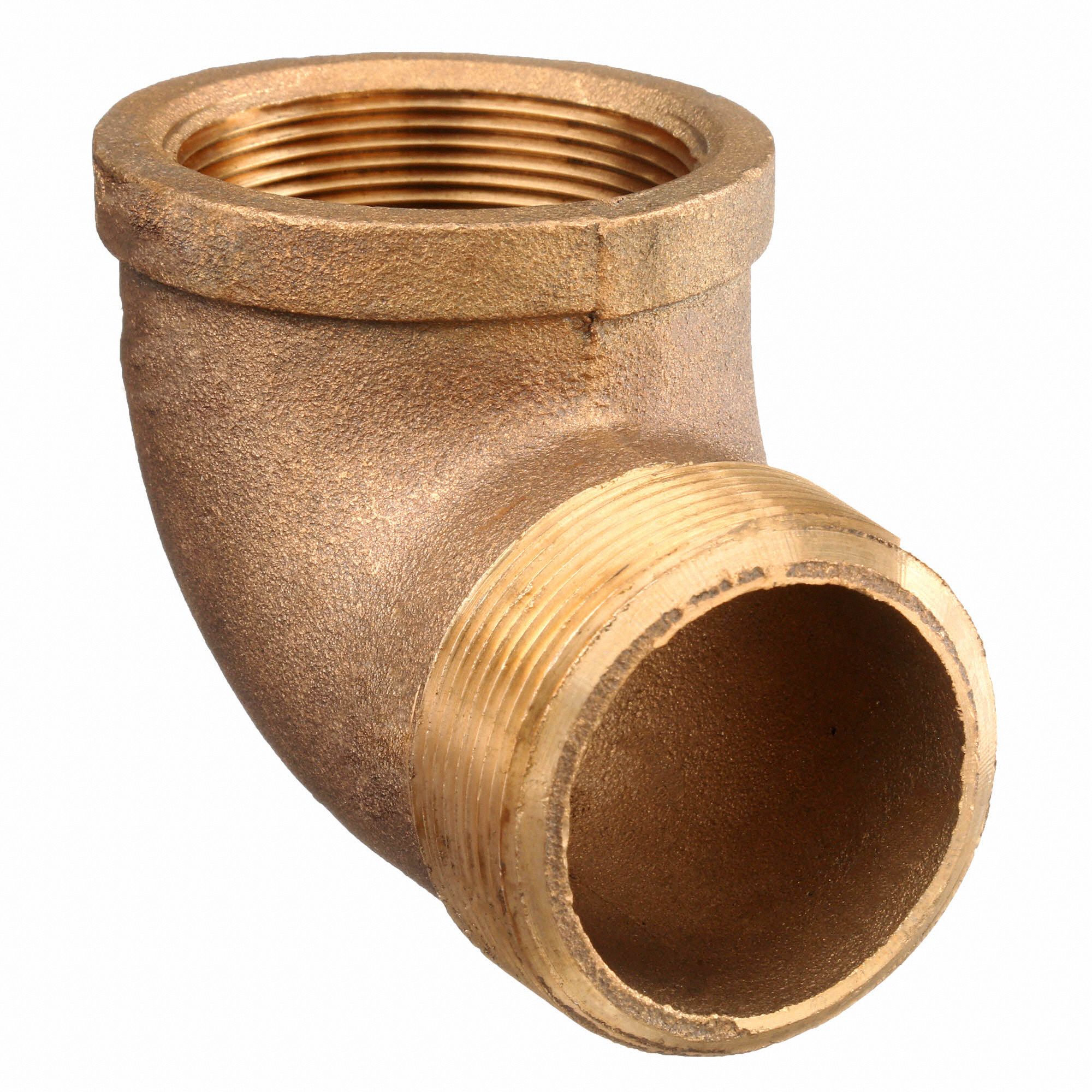 Grainger Approved Brass Street Elbow 90 Degrees Mnpt X Fnpt 1 12 In