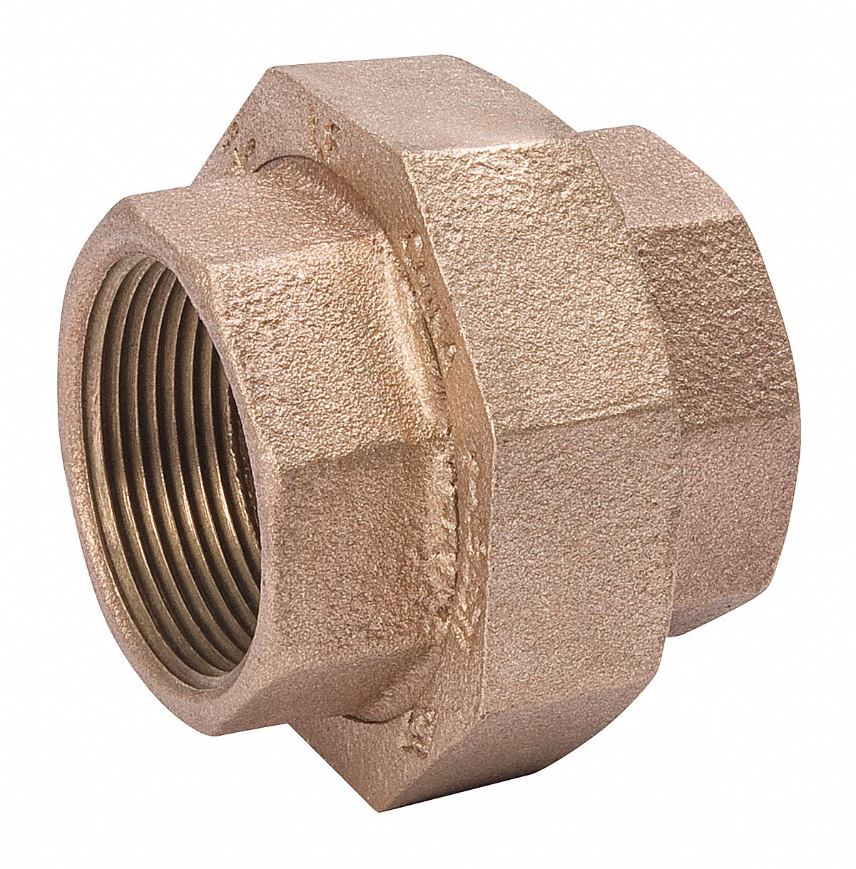 GRAINGER APPROVED Brass Union, FNPT, 1/8" Pipe Size, 1 EA 22UL25