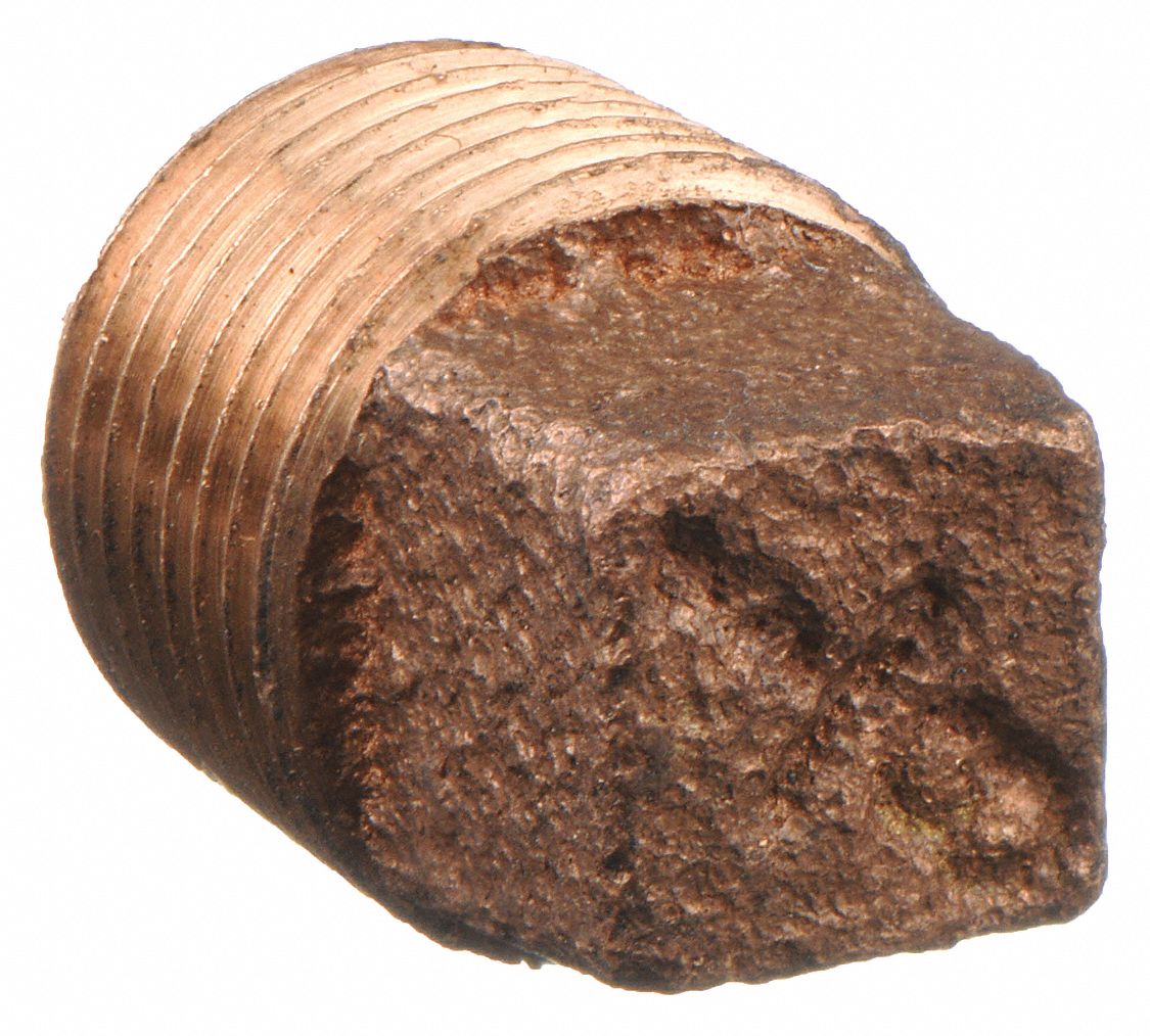 SQUARE HEAD PLUG: BRASS, 1½ IN FITTING PIPE SIZE, MALE NPT THREAD, CLASS 125