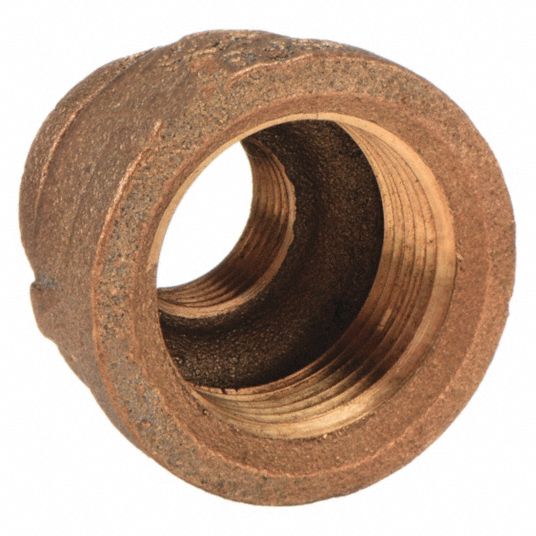 Brass, 2 in x 1 1/2 in Fitting Pipe Size, Reducing Coupling