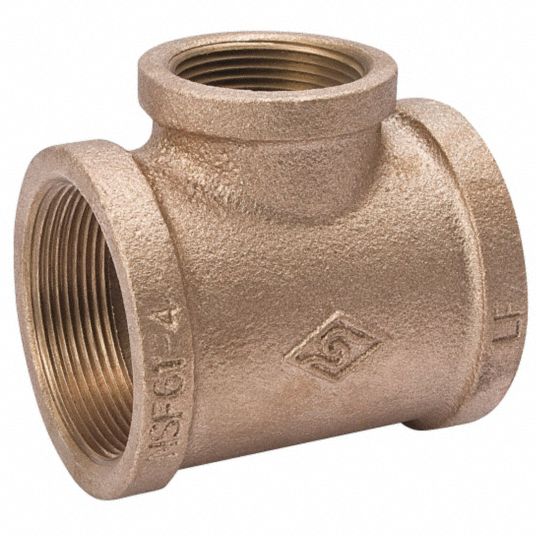 Grainger Approved Brass Reducing Tee Fnpt 1 2 In X 1 2 In X 1 4 In Pipe Size 1 Ea 22ul60 22ul60 Grainger