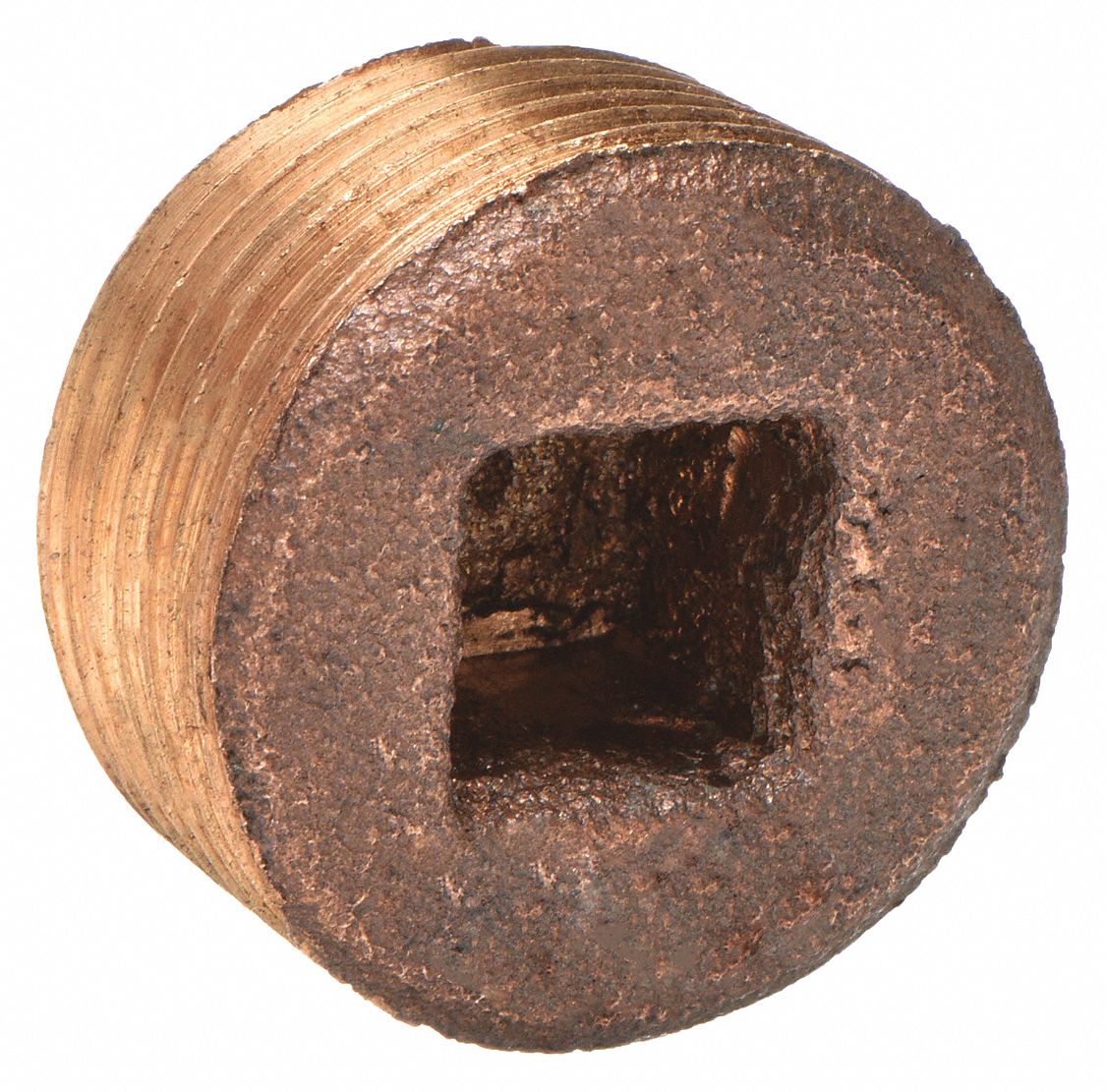 COUNTERSINK PLUG: BRASS, 1½ IN FITTING PIPE SIZE, MALE NPT THREAD, CLASS 125