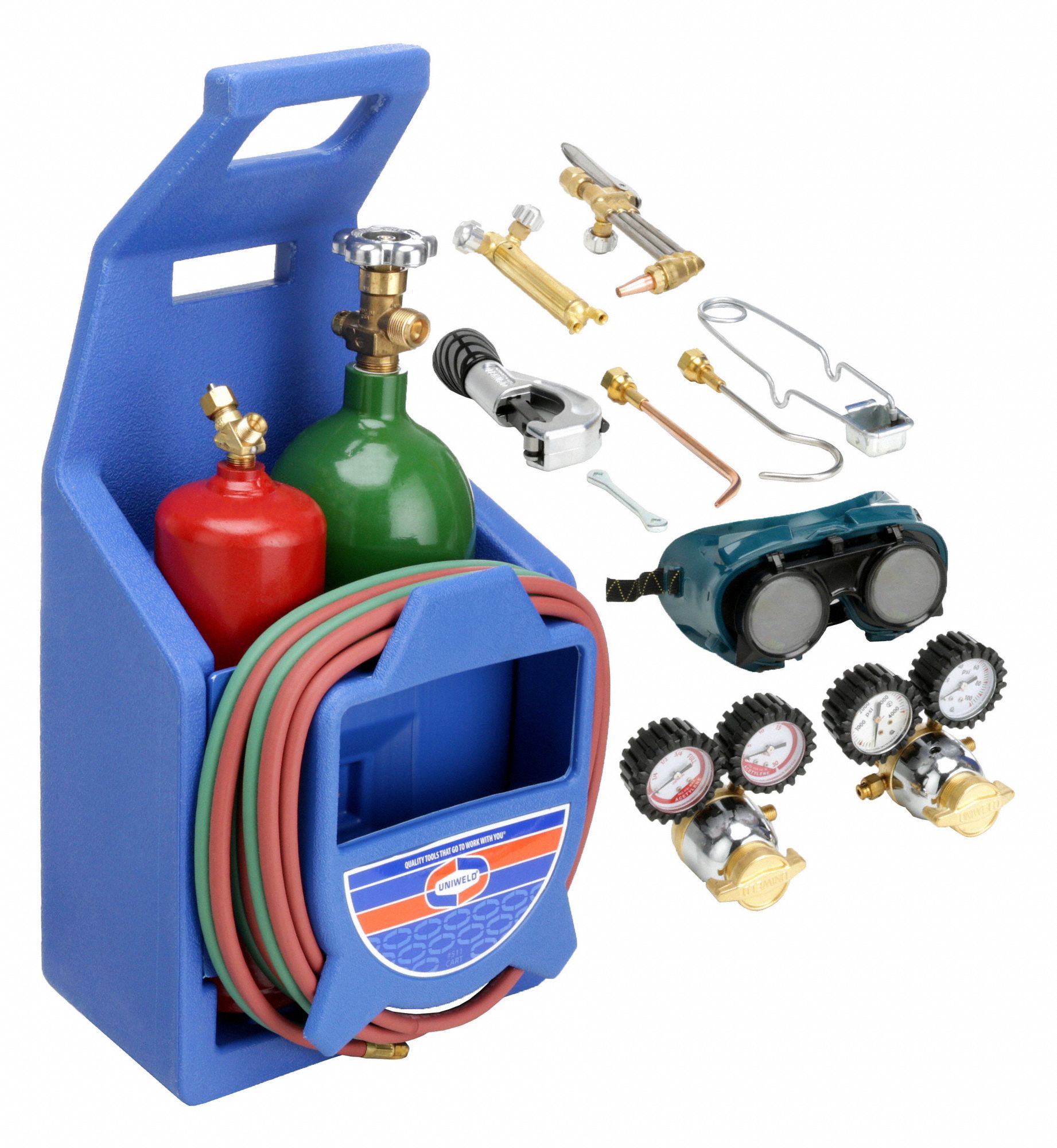 UNIWELD, Acetylene, CGA 200, Welding and Cutting Kit