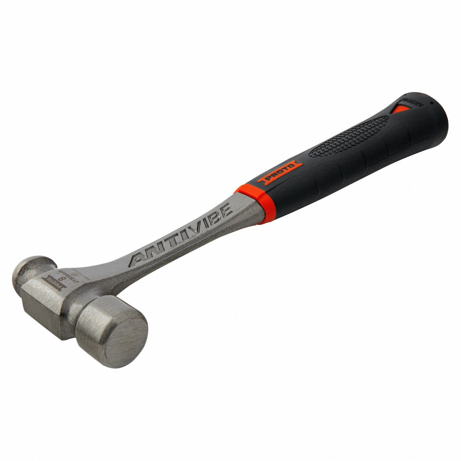 PROTO Ball Pein Hammer Steel, Steel, 8 oz Head Wt, 1 in Face Dia, 11