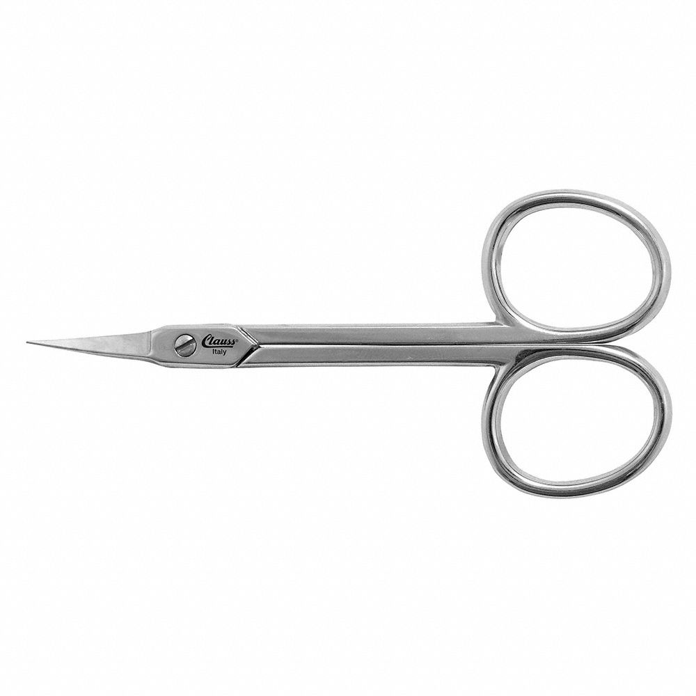 CLAUSS Scissors: Ambidextrous, 3 1/4 in Overall Lg, Straight, Steel ...