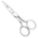 SCISSORS, AMBIDEXTROUS, 4 IN OVERALL L, STRAIGHT, STEEL, POINTED, SILVER