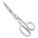 SHEARS, RIGHT-HAND, 8¼ IN OVERALL L, STRAIGHT, STEEL, POINTED, SILVER, STRAIGHT HANDLE