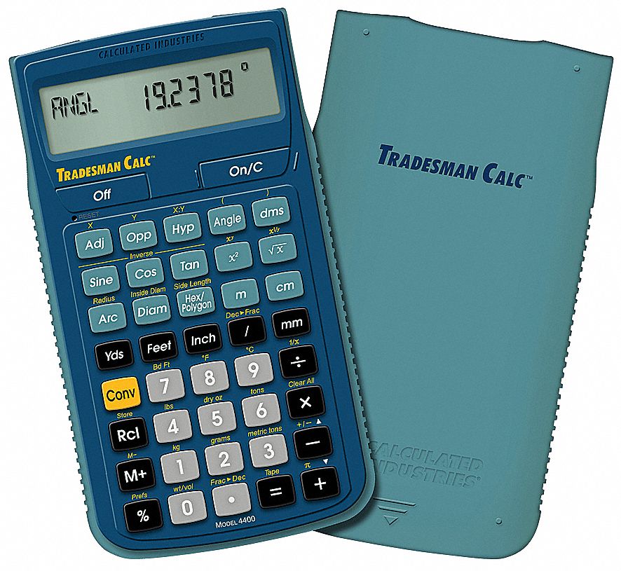 TRADESMAN CALCULATOR,PORTABLE,LCD