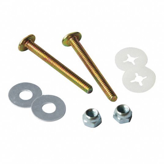 GRAINGER APPROVED Toilet Flange Bolt Set Fits American Std/Sloan/Zurn