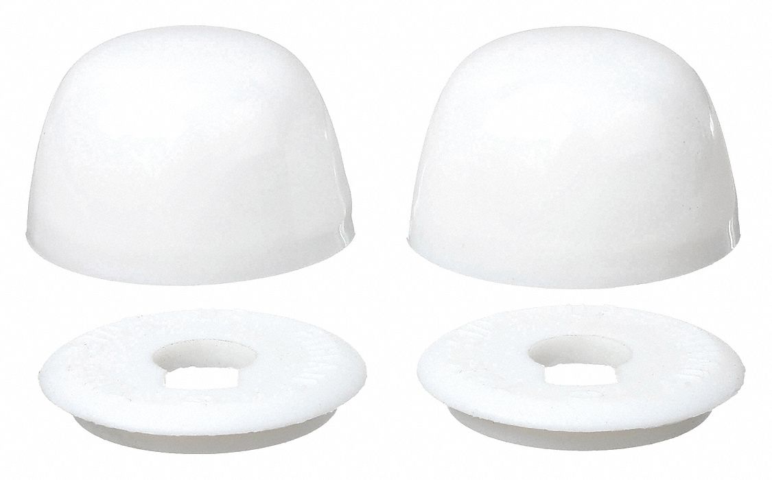 BOLT CAPS: FITS AMERICAN STANDARD/SLOAN/ZURN BRANDS, POLYPROPYLENE