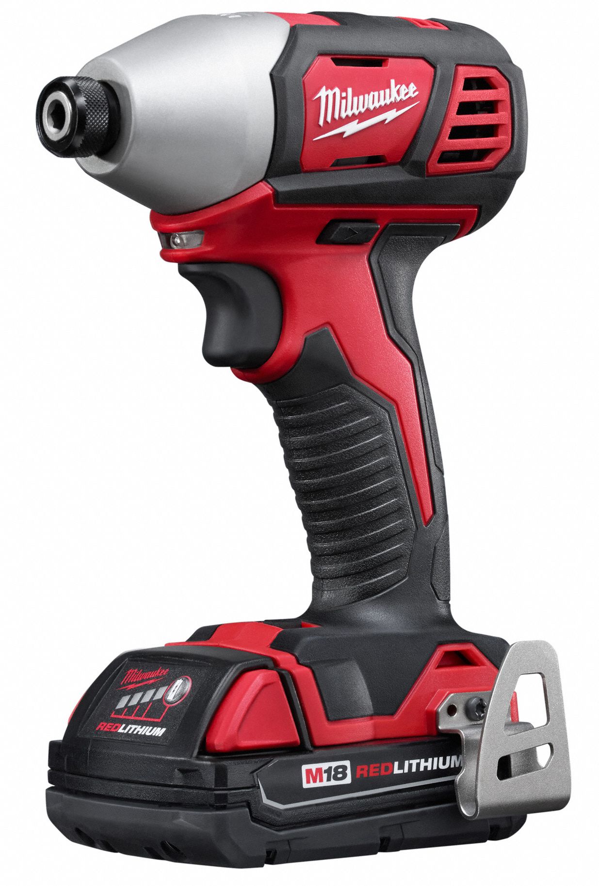 MILWAUKEE Cordless, Impact Driver, 1/4 in Hex, 18V DC, 1,500 in-lb Max ...