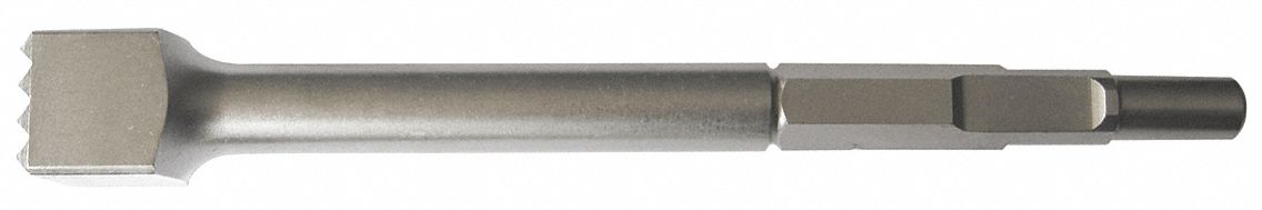 BUSH TOOL, 2½ IN SHANK L, 1⅜ IN BLADE, 12 IN L, ¾ IN HEX SHANK, FOR HAMMER DRILL