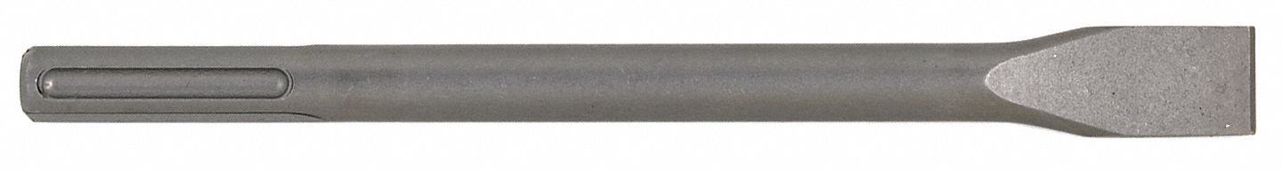 CHISEL BIT, 1 IN HEAD W, 18 IN LENGTH, 23/32 IN SHANK DIAMETER, SDS MAX, FLAT