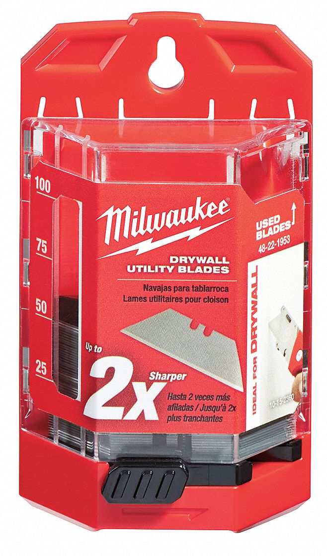 2-Point Utility Blade, 3/4" W,  PK50