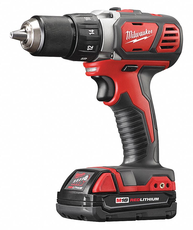 DRILL KIT, CORDLESS, 18V, 1.5 AH, COMPACT, ½ IN CHUCK, KEYLESS, 500 IN-LB, 1800 RPM