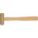 BRASS MALLET, WOOD HANDLE, 3/4 OZ HEAD WT, 1 IN DIA, 2 IN HEAD L, 10 IN OVERALL L