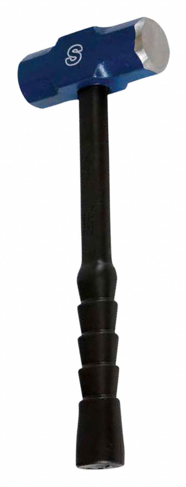 STANDARD SLEDGE HAMMER, STEEL, FIBREGLASS HANDLE, 6 LB HEAD WT, 2¼ IN DIA, 16 IN OVERALL L