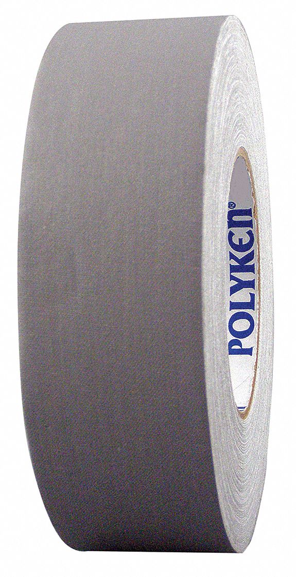 GAFFER'S TAPE, GREY, 1⅞ IN X 54 YD, 11.5 MIL, VINYL COATED CLOTH BACK, RUBBER ADHESIVE