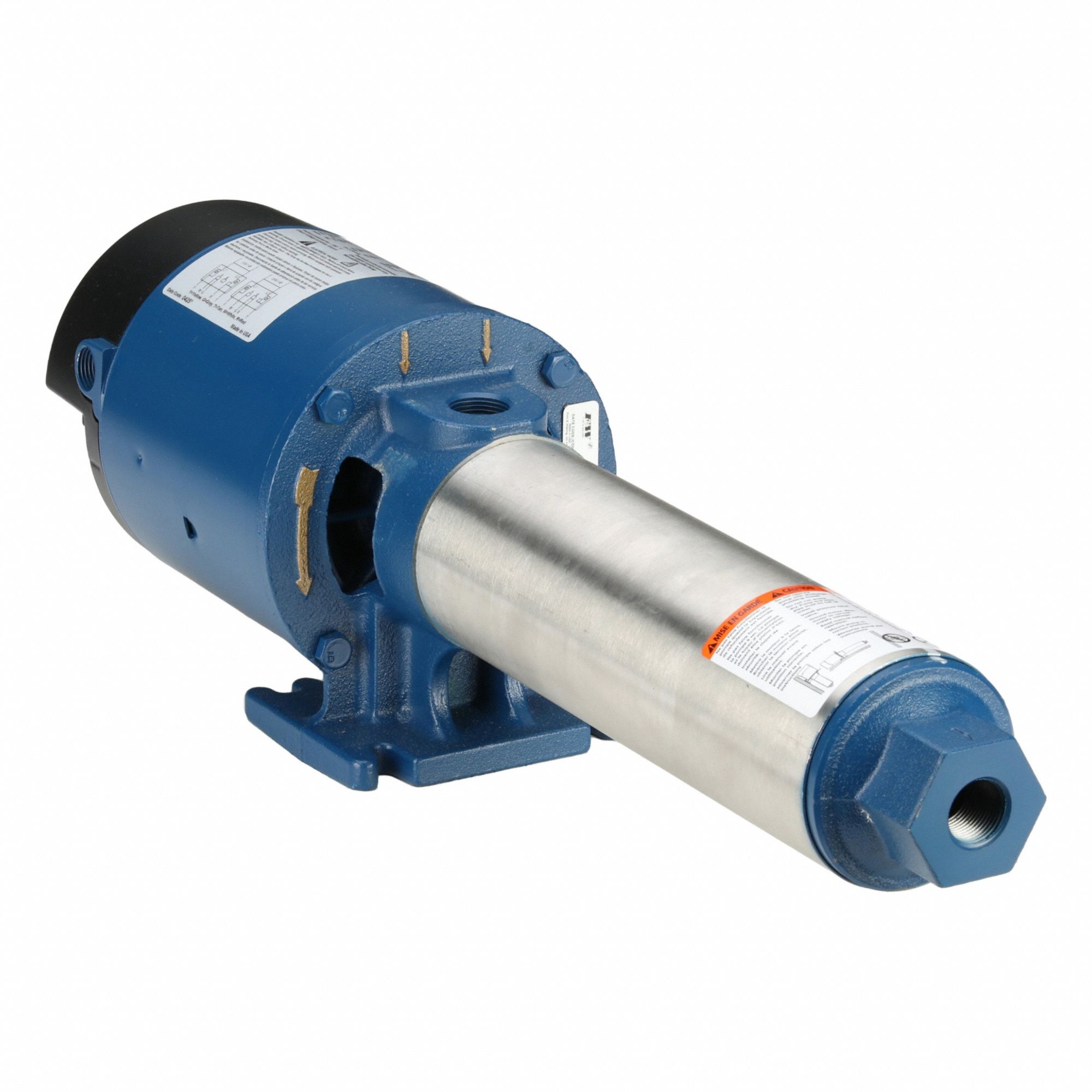 Booster Pump: 1/2 hp, Single Phase, 115/230V AC, 5 gpm Best Efficiency Flow, ODP