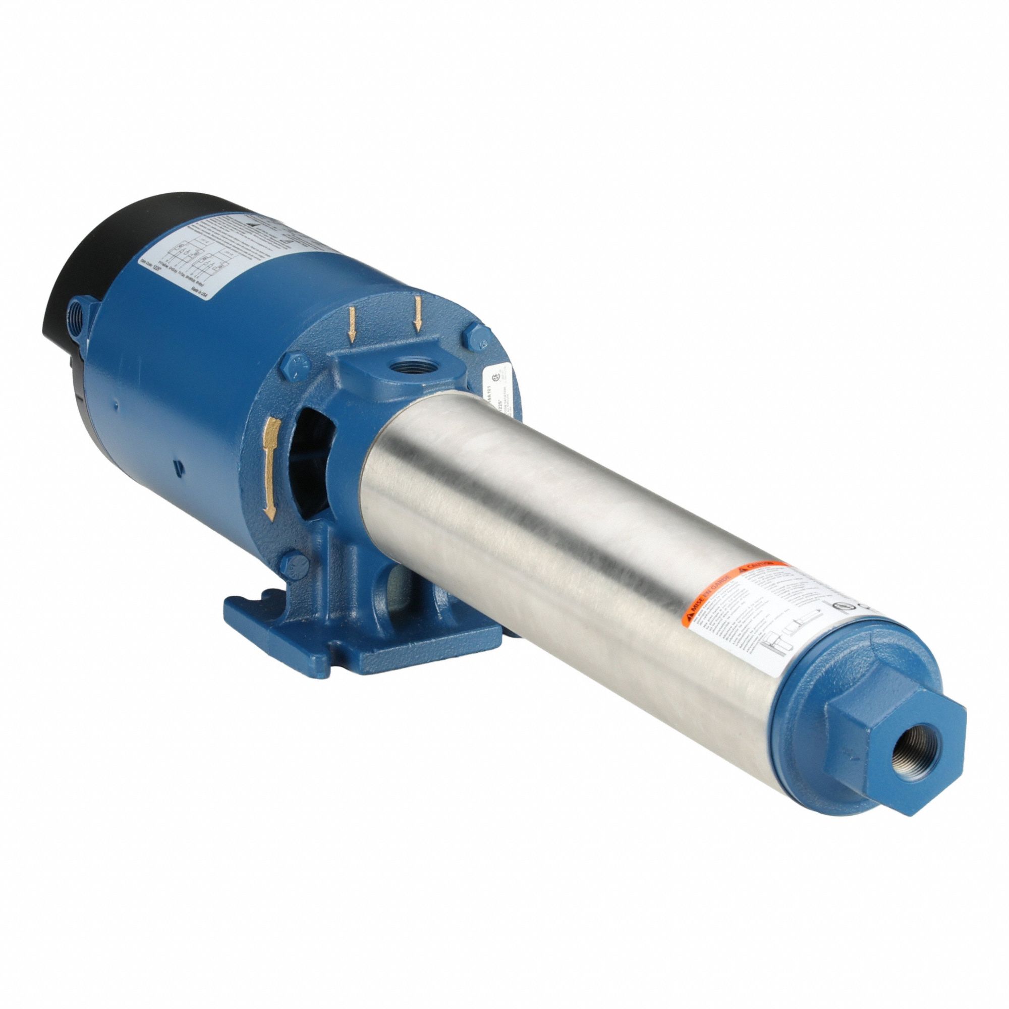 Booster Pump: 1 hp, Single Phase, 115/230V AC, 10 gpm Best Efficiency Flow, ODP
