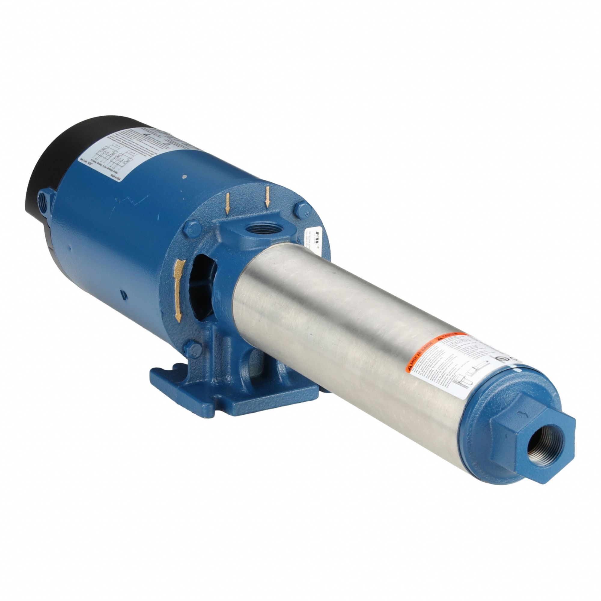 Booster Pump: 2 hp, Single Phase, 115/230V AC, 27 gpm Best Efficiency Flow, ODP