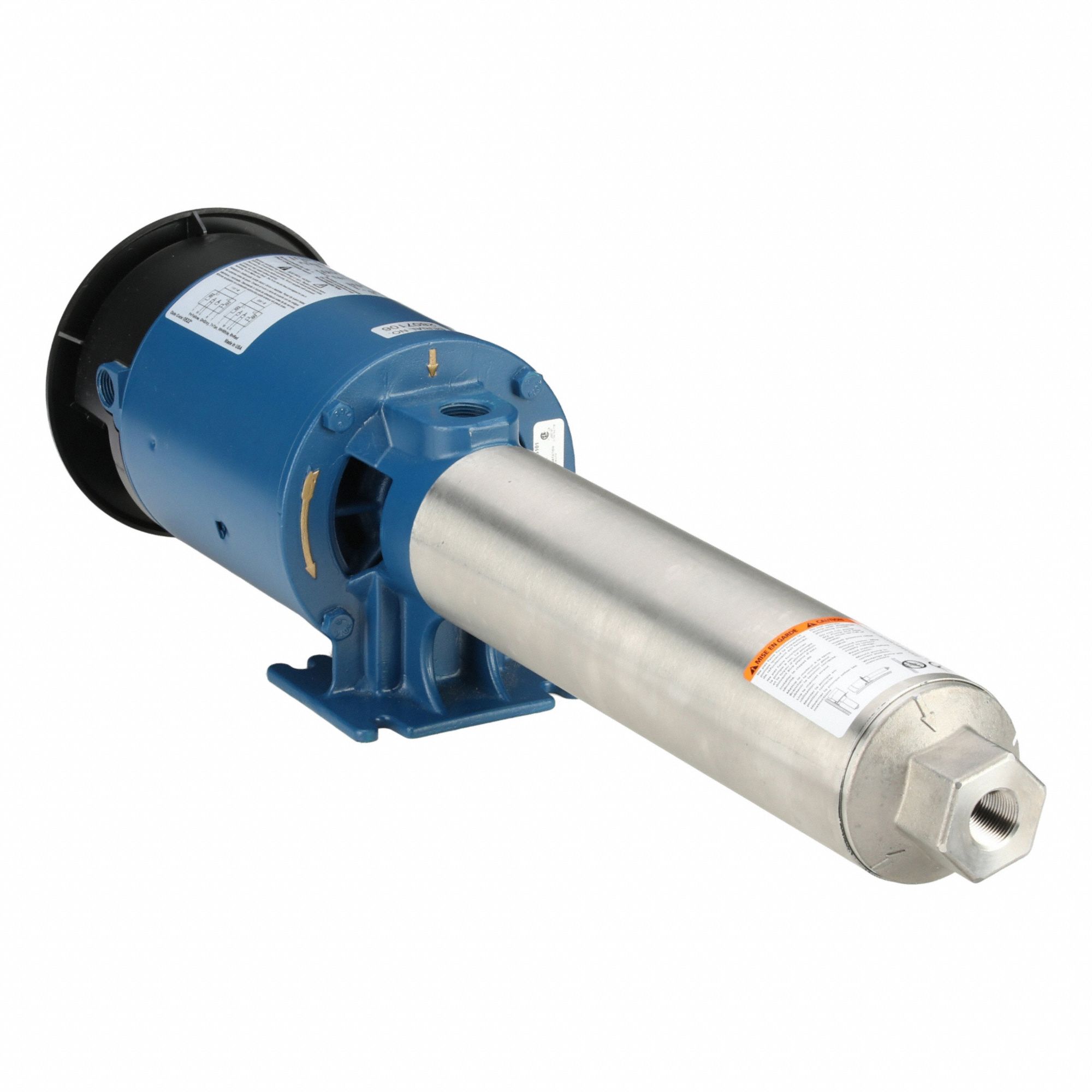 Booster Pump: 1 hp, Single Phase, 115/230V AC, 10 gpm Best Efficiency Flow, ODP