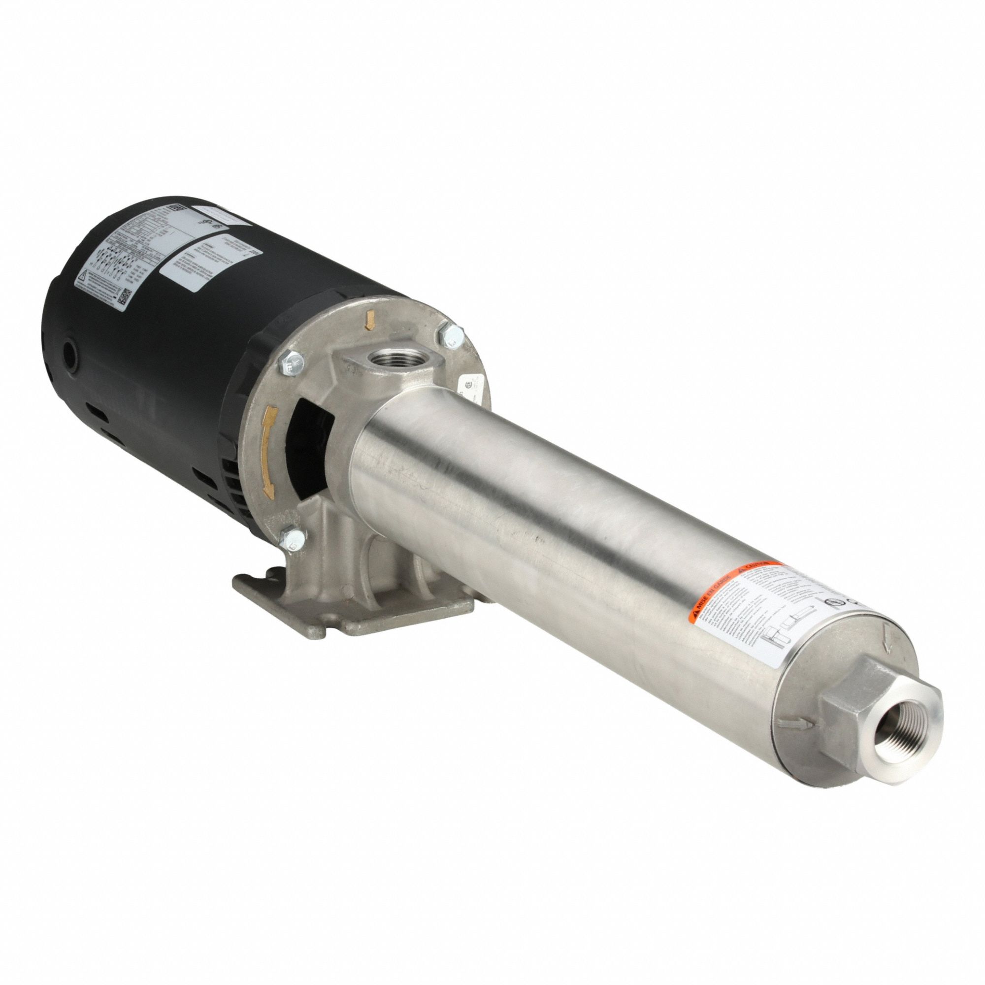 Booster Pump: 3 hp, Three Phase, 208-230/460V AC, 27 gpm Best Efficiency Flow, ODP