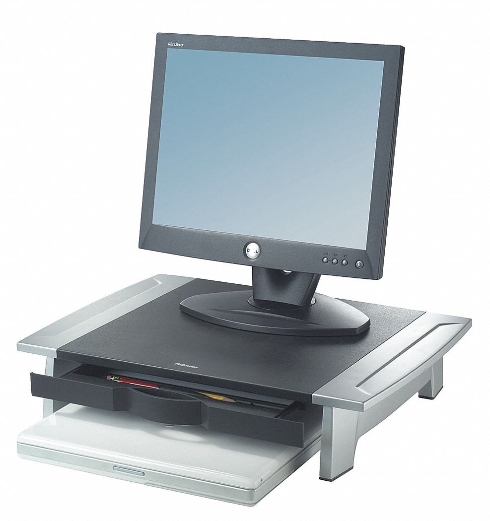 MONITOR RISER,BLACK/SILVER