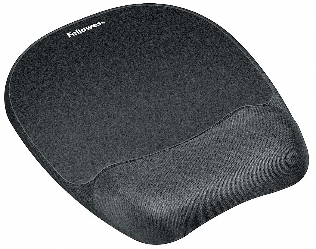 MOUSEPAD W/WRIST SUPPORT,BLACK