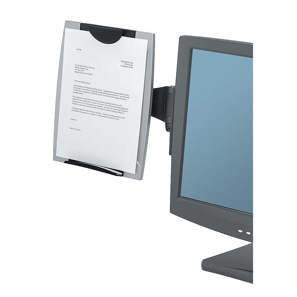 Fellowes Monitor Document Holder for up to 100 Sheets Black/Silver 