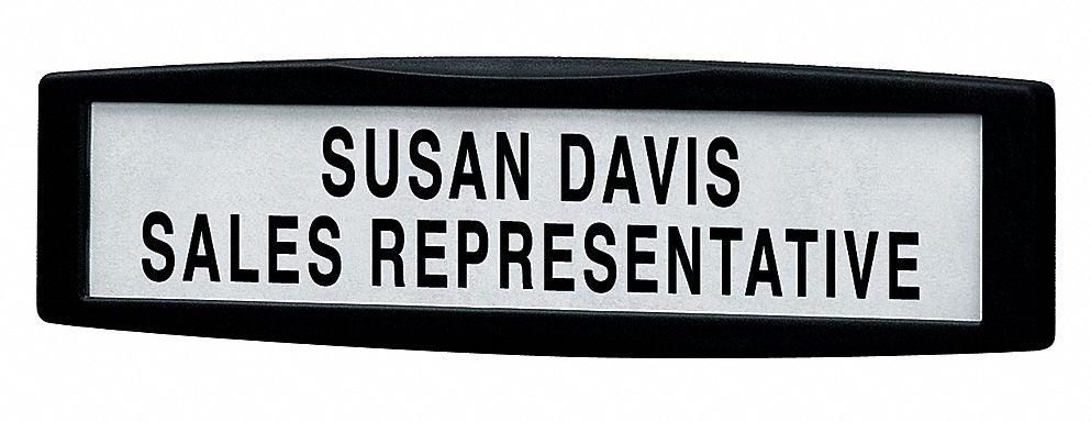 NAME PLATE,ABS PLASTIC,BLACK