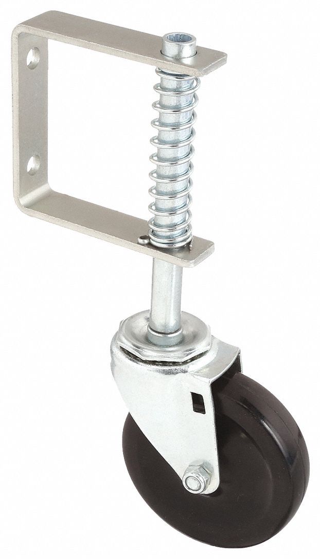 SIDE-MOUNT CASTER,4" WHEEL DIA.,125 LB