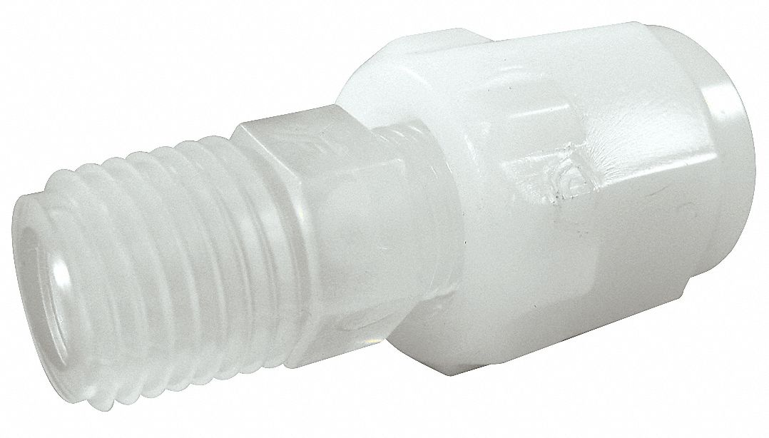 Union Adapter, 1/2 in Tube Size, Plastic