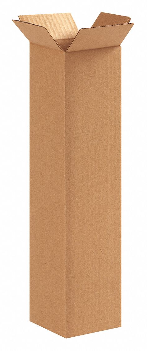 GRAINGER APPROVED 22XK43 PK 25 Shipping Box,4x4x16 in 22XK43