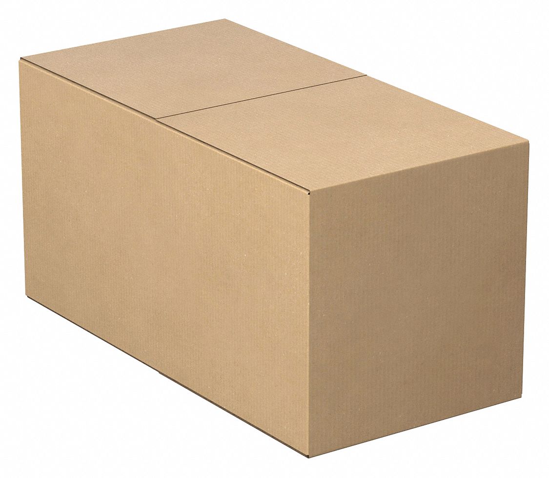 GRAINGER APPROVED Shipping Box, Heavy Duty, Long, Double Wall, 24x12x12 ...