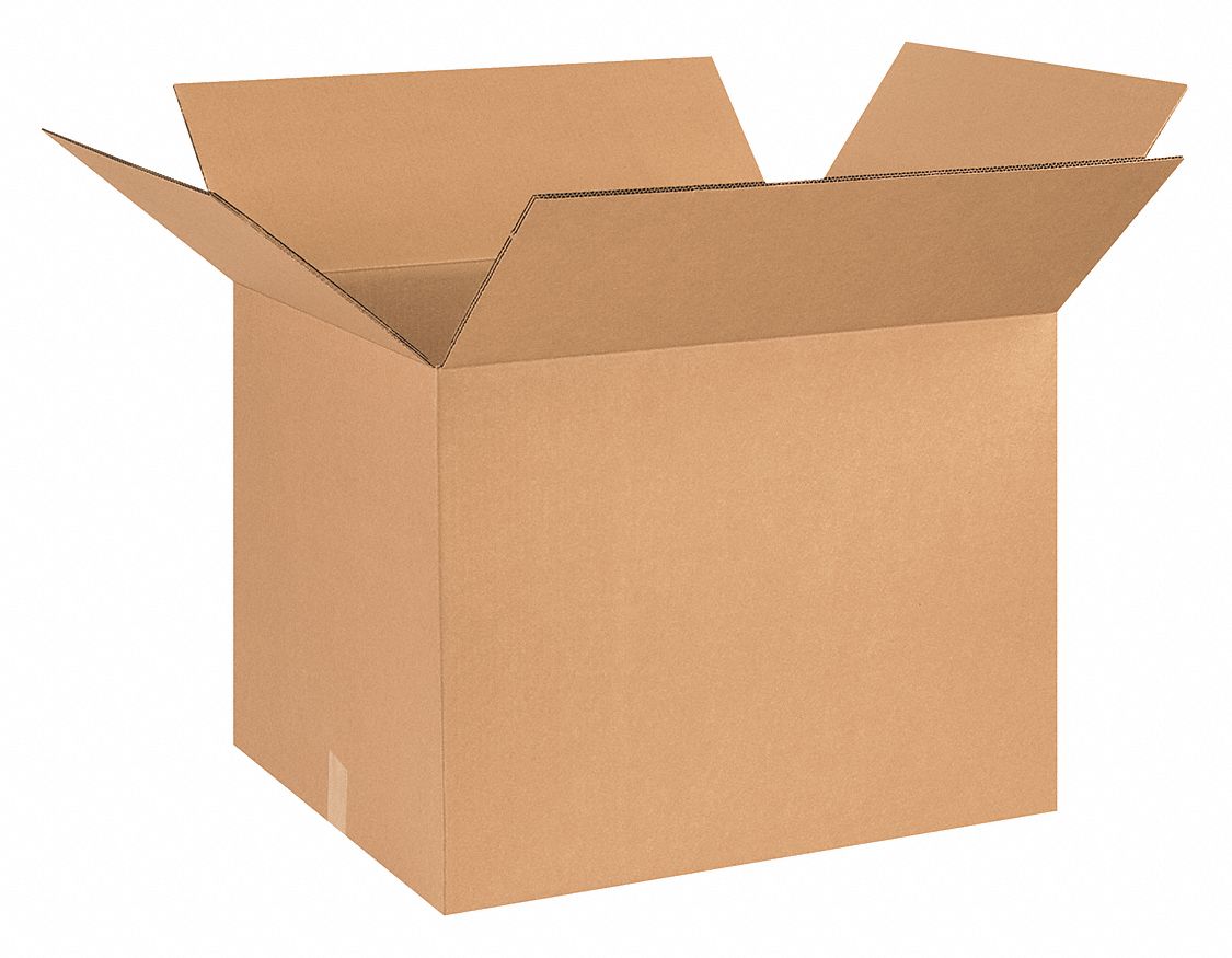 GRAINGER APPROVED Shipping Box, Heavy Duty, Double Wall, 26x20x20 in