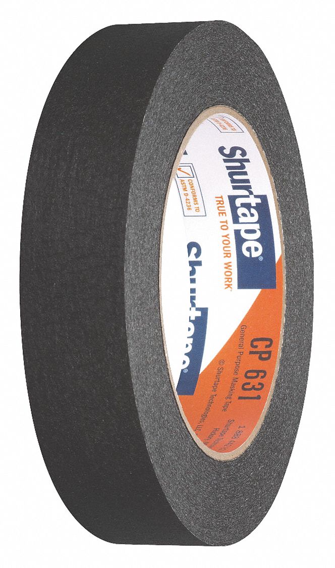 MASKING TAPE, 15/16 IN X 60 YARD, 4.9 MIL THICK, INDOOR, RUBBER ADHESIVE, 36 PK